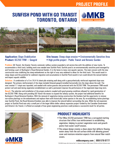 Sunfish Pond With Go Transit project profile