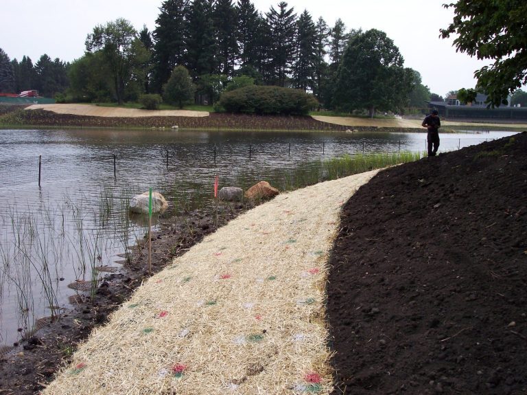 Straw erosion control blanket S150 Shoreline